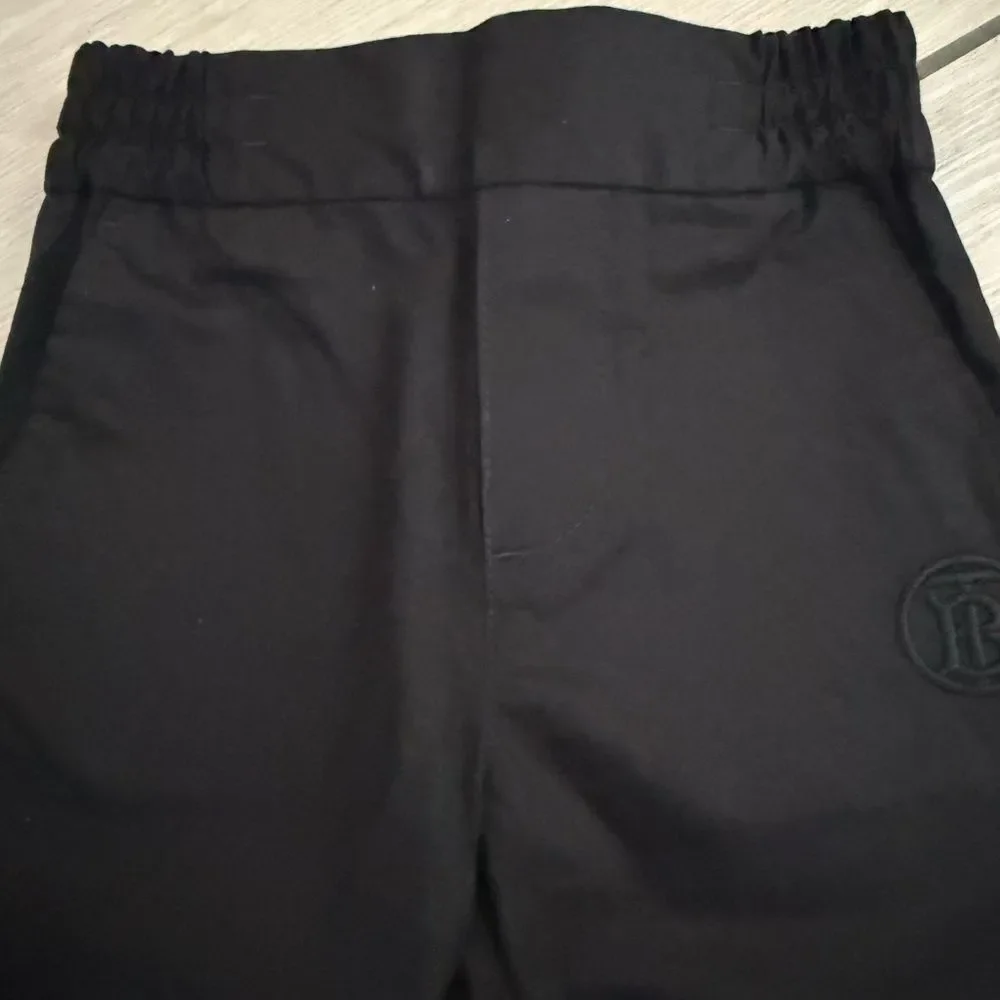 NWT Burberry Black Elastic Waist Trousers size 18 months